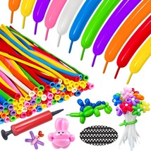 150pcs 260 Long Balloons with Pump Colors Balloons Animal Kit Premium La... - £18.73 GBP