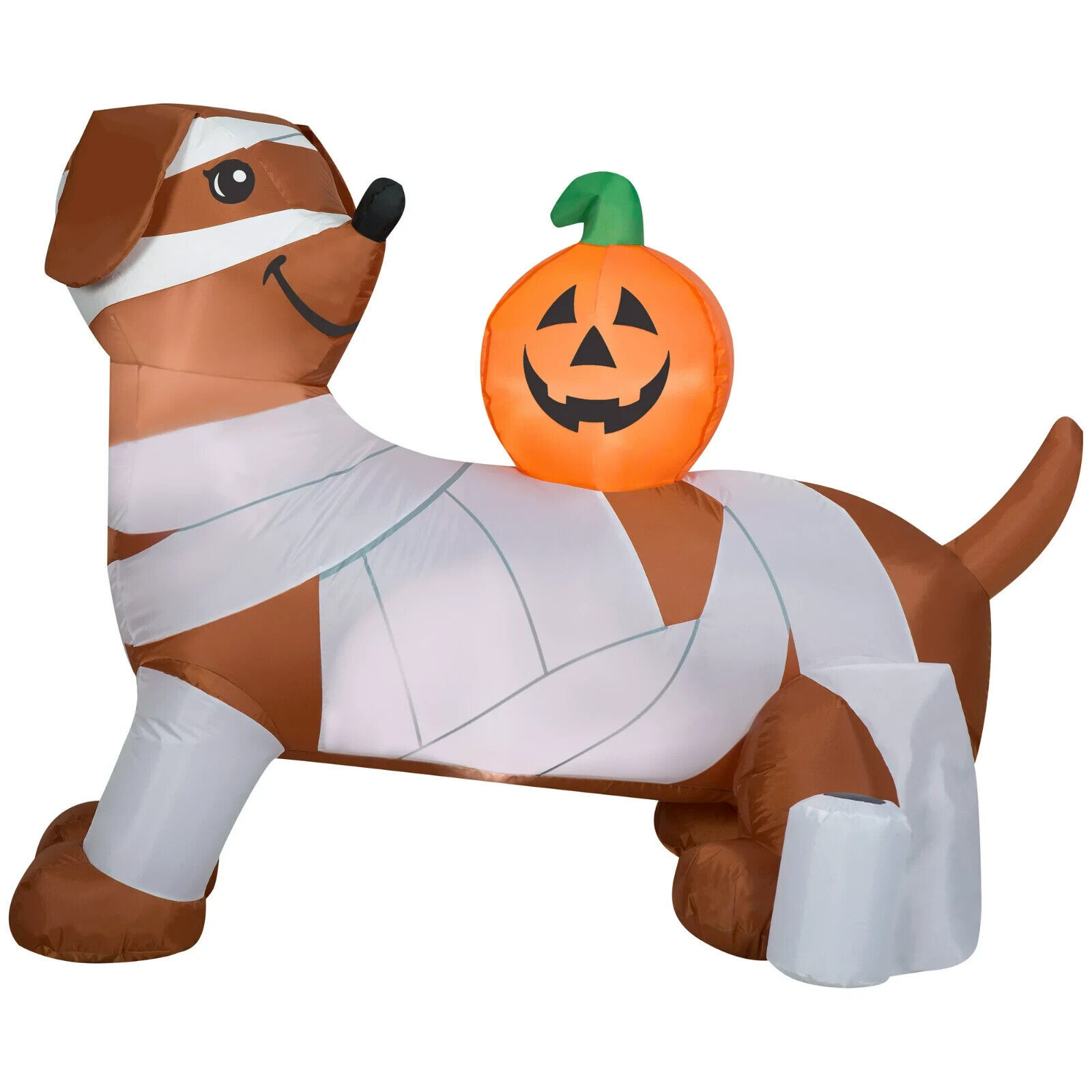 AIRBLOWN INFLATABLE 222387 HALLOWEEN MUMMY DOG W/PUMPKIN 4.5&#39; - NEW! - $31.98
