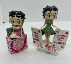Set Of 2 Danbury Mint Betty Boop Its a Girl Thing Figurines Shopping Car... - £66.21 GBP