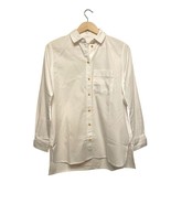 Madewell Women Oversized Ex-Boyfriend Button Up Shirt Size XS White Coll... - $37.03