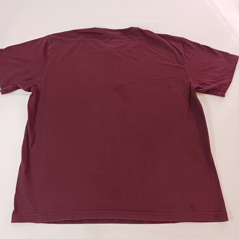 Carhartt K84 PRT Men's Burgundy Cotton Short Sleeve Henley T-Shirt Size Large Item image 15