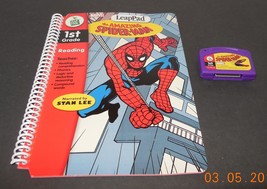 Leap Frog LeapPad The Amazing Spider man 1st Grade Book Cartridge Stan Lee - $14.36