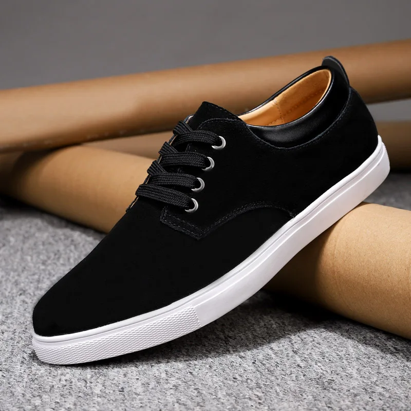 Leather Shoes Men outdoor fashion Casual Sneakers Shoe suede Leather Loa... - £59.11 GBP