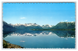 Lake Bennett White Pass Yukon Railway Route Scalloped Edge Postcard Unposted - £3.90 GBP