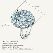 Em s ballet genuine 925 sterling silver ring 3 8ct natural sky blue topaz gemstone ring thumb200