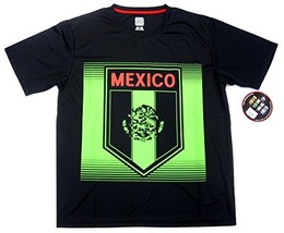 Mexico Rhinox Black Performance Training Jersey Soccer T-Shirt Men&#39;s Med... - $374.24 MXN