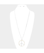 Peace sign bead long pendant - €12,25 EUR