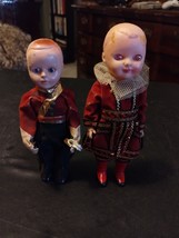 2 Vintage Collectable  Rogark Character Dolls In Costume Scottsman and w... - $38.51