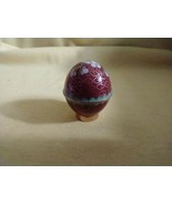Vintage Cloisonne Enamel &amp; Brass  2 Pc Egg Floral Pattern - $27.16 CAD