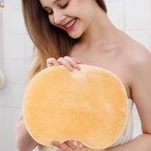 Shower Foot and Back Scrubber Silicone Bathtub Massage Mat Bathtub Massage Cushi - £12.31 GBP