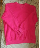 VINTAGE Fila Crewneck Pullover Sweater Large Red F breast logo 90s 80s Hiphop - $13.79