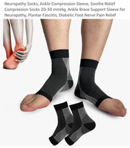 Dr Sock Soothers Socks Anti Fatigue Compression Foot Sleeve Brace Suppor... - $274.56 MXN