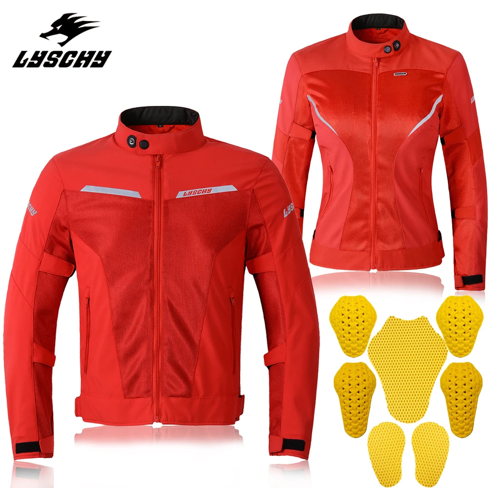 LYSCHY Motorcycle Jacket Women Motorcycle Summer Jackets Breathable Motorcyclist - £116.61 GBP