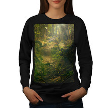 Wellcoda Green Natural Forest Womens Sweatshirt, Jungle Casual Pullover Jumper - £22.91 GBP+