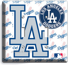 Los Angeles Dodgers La Baseball Team 2 Gang Light Switch Plate Man Cave Hd Decor - £11.14 GBP