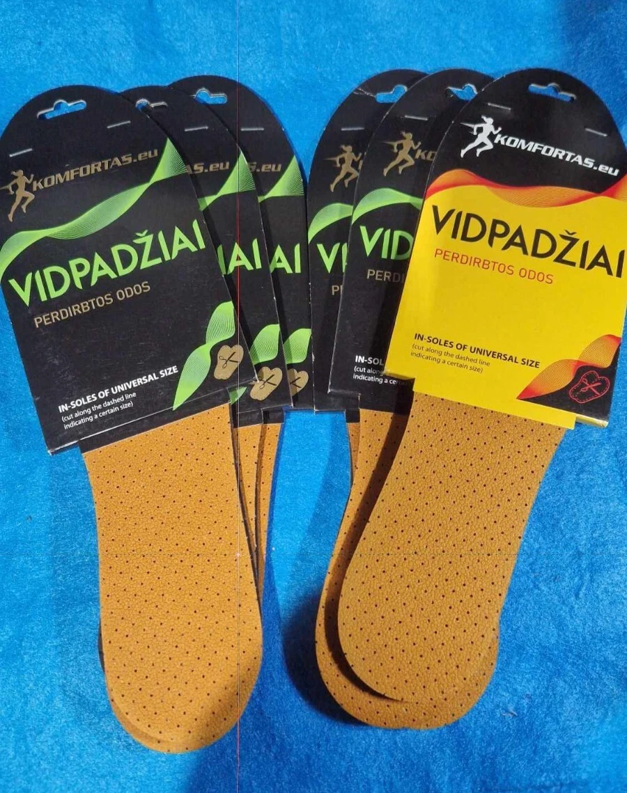 1 pair recycled leather insoles cut your size universal durable and sani... - $10.94 CAD