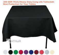 Tektrum 70&quot;X70&quot; Square Polyester Tablecloth -Thick/Heavy Duty/Long Life-... - $17.95