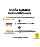 Goias Combo - Set of 3 - Brazilian Skewers for BBQ 28&quot; -  Professional G... - £39.87 GBP