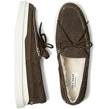 Cole Haan Men&#39;s Grandpro Rally Shearling MOC Sneaker Brown C34584 Size 7 - $43.46
