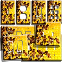 Worker Bees Honeycomb Making Honey Light Switch Outlet Wall Plates Kitchen Decor - £8.77 GBP+