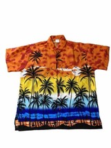 HAPPY BAY Hawaiian Shirt Men’s Large Quick Dry Terivoile  Lightweight Ea... - £11.05 GBP