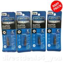 Century Drill &amp; Tool #69124  3/16&quot; Clutch Screwdriver Bits Pack of 4 - £20.61 GBP