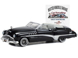 1949 Buick Roadmaster Rivera Convertible Black Busted Knuckle Garage Car Detaili - $18.35