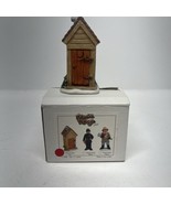 Lefton Colonial Christmas Village Convenience Outhouse Figurine 1989 - $10.00