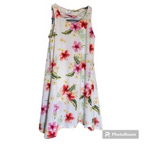 Area Code 407 Girls Size 10 White Floral Sleeveless Dress - $12.16