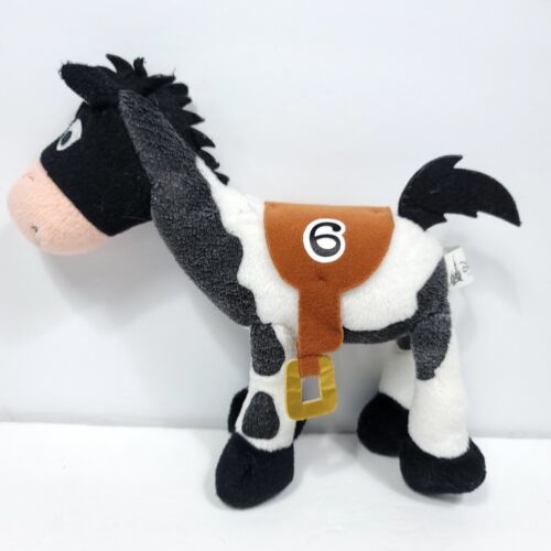 Disney Parks Black Race Horse Toy Story Woody Plush Stuffed #6 Bullseye 8&quot; - $17.81
