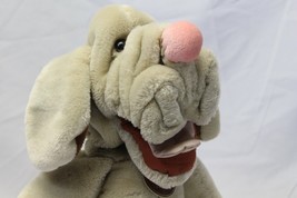 Wrinkles Boy Dog Hand Puppet  Ganz Large 16" 1981 Plush Blood Hound Ex Condition - $32.33