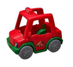 Fisher Price Little People Pizza Delivery Truck Vehicle Mattel Kids Plas... - $4.88