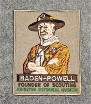 Vintage Baden-Powell Founder of Scouting Johnston Historical Museum Felt Patch - £4.51 GBP