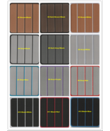 Boat EVA Faux Foam Teak Deck Floor Pad Color Samples Only - $54.10 CAD