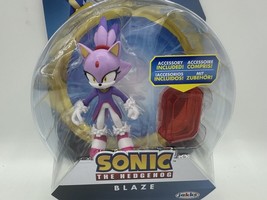 Jakks Pacific Sonic the Hedgehog Blaze with Sol Emerald 4&quot; Action Figure... - £21.08 GBP