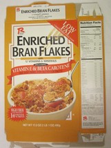Empty Cereal Box RALSTON 1996 Enriched Bran Flakes 17.3 oz - £5.62 GBP