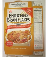 Empty Cereal Box RALSTON 1996 Enriched Bran Flakes 17.3 oz - £5.64 GBP