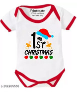 jawaharat New Born Baby Red And White Christmas Romper christmas dress - $338.52 MXN