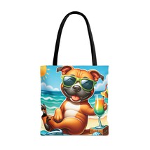 Tote Bag, Dog on Beach, Stafford, Tote bag, 3 Sizes Available, awd-1246 - £22.37 GBP+