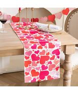 Joyfol Day Valentines Table Runner Red Love Heart 13x48 Inches - $206.23 MXN Joyfol Day Valentines Table Runner Red Love Heart 13x48 Inches - $206.23 MXN