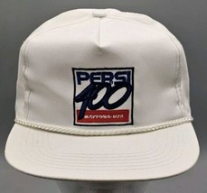 VINTAGE Nascar Pepsi 400 Daytona FL White Snapback Farmer Trucker Hat/Cap - $17.75