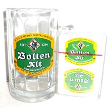 Bolten Korschenbroich Altbier German Beer Glass Seidel &amp; Skat Playing Cards - £10.07 GBP