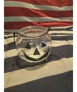 Glass Decorative Pumpkin Gothic Halloween Candle Holder, Spooky, Clear 4... - $279.59 MXN