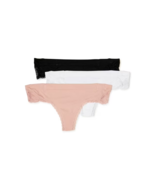 Secret Treasures Women&#39;s  Seamless Thong Panties, Assorted Colors 3-Pack... - $22.21 CAD