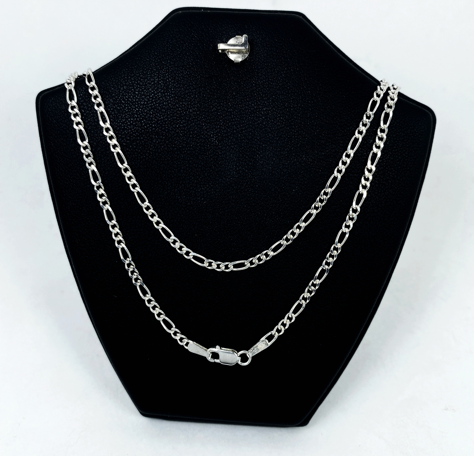 Minimalist Figaro Chain Necklace 925 Sterling Silver, Handmade Unisex Link Chain