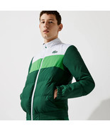 Lacoste Uomo Trapuntato Idrorepellente Giacca Verde /Wht Isolato Taglia ... - $129.62