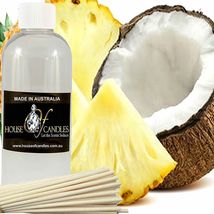 Coconut Pineapple Scented Diffuser Fragrance Oil Refill FREE Reeds - £10.48 GBP+