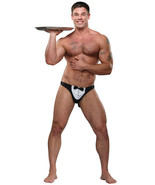 MENS TUXEDO MALE POWER THONG NOVELTY GIFT ONE SIZE MAITRE D - $29.27 CAD