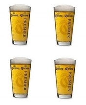 Corona Premier 16 Ounce Pint Glass - Set of 4 - £26.48 GBP
