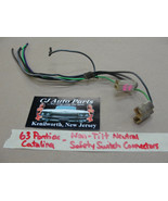 63 Pontiac Catalina NON-TILT COLUMN NEUTRAL SAFETY SWITCH WIRE HARNESS P... - $33.90 CAD